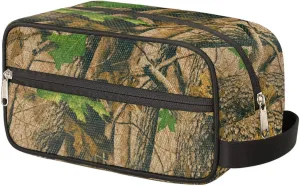 Pardick Travel Toiletry Bag for Women Men Forest Camouflage Camo Organizer Cosmetic Makeup Bag Lightweight Waterproof Shaving Bag Dopp Kit Large Capacity for Toiletries and Shaving Accessories