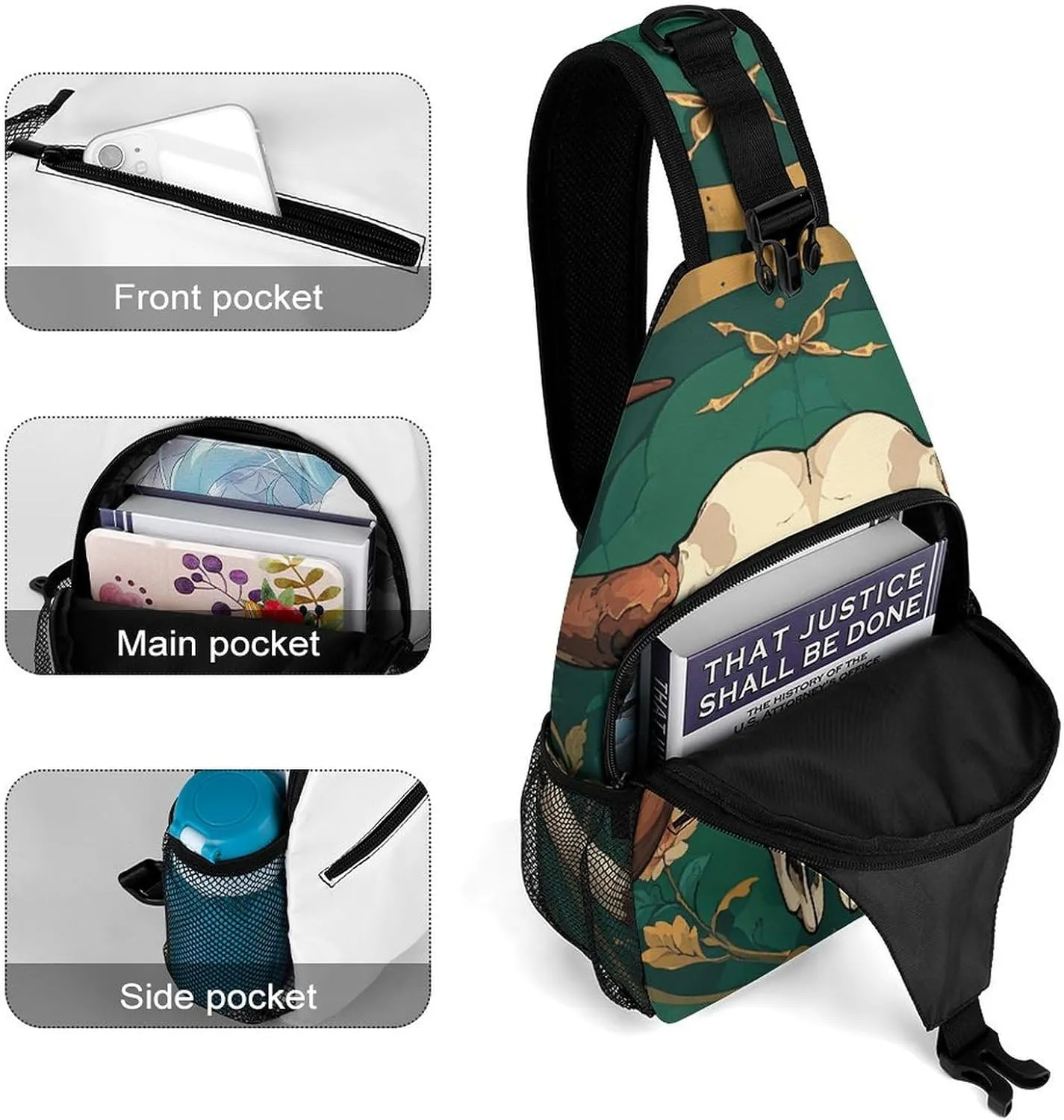 Pastel Color Smiley Face Sling Bag Crossbody Bags Cross Body Bag Fanny Packs Chest Bags Sling Purses for Travel