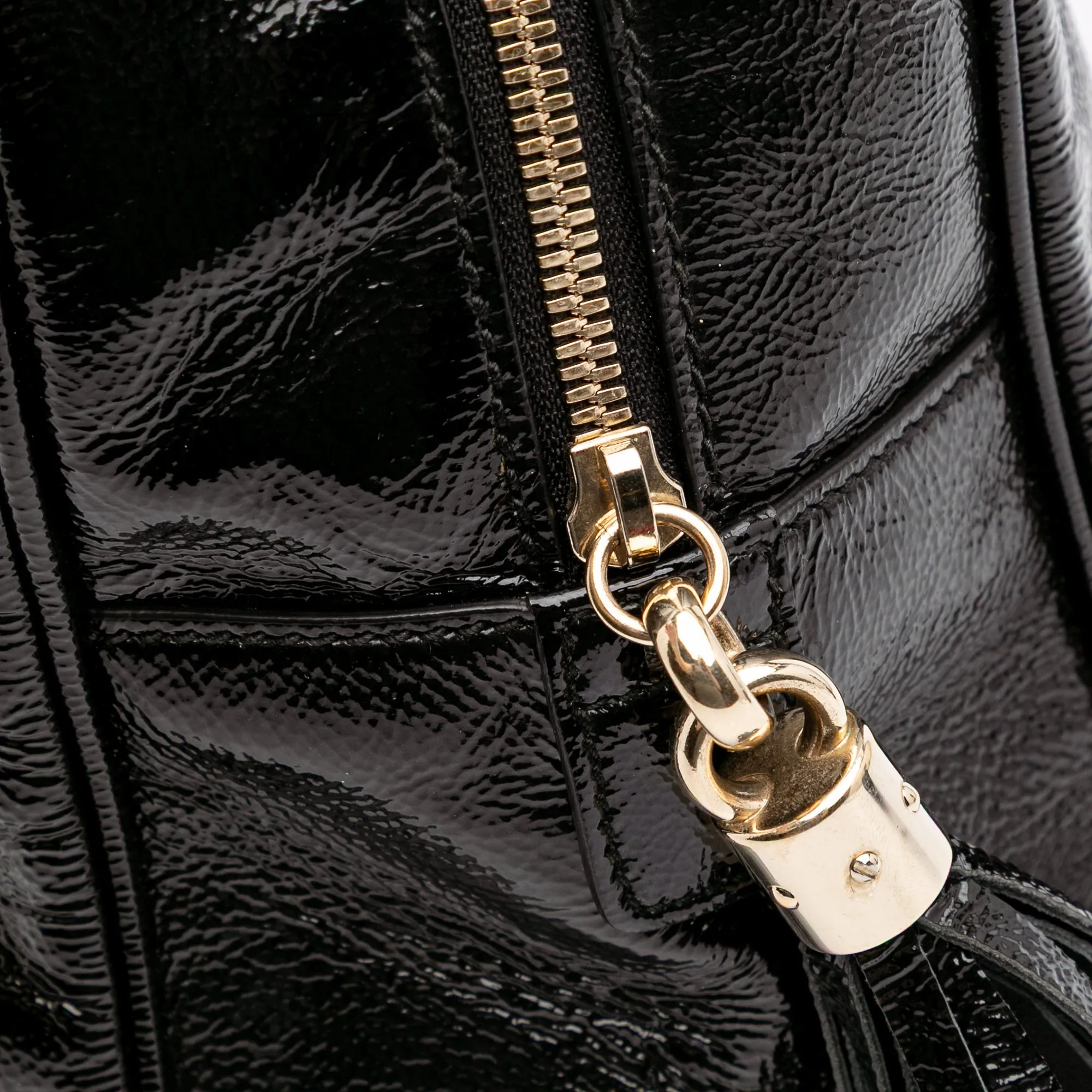 Patent Soho Chain Shoulder Bag