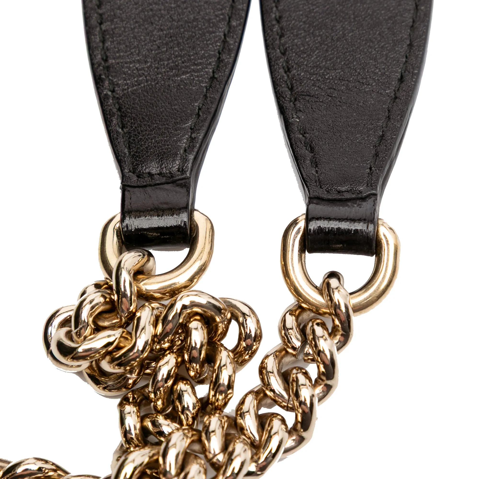 Patent Soho Chain Shoulder Bag