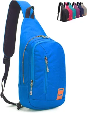 Peicees Small Sling Backpack Waterproof Unisex Shoulder Bag Chest Crossbody Daypack