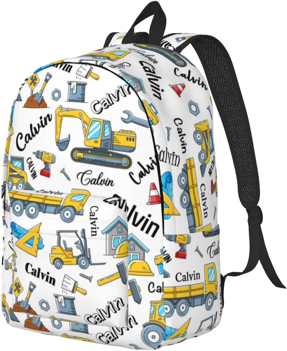Personalized Backpack| Custom Name Backpacks For Her/Him For Work,Weekend Getaway,Traveling,Hiking,Camping |Funny Vehicle Pattern Backpack (A - style 2)