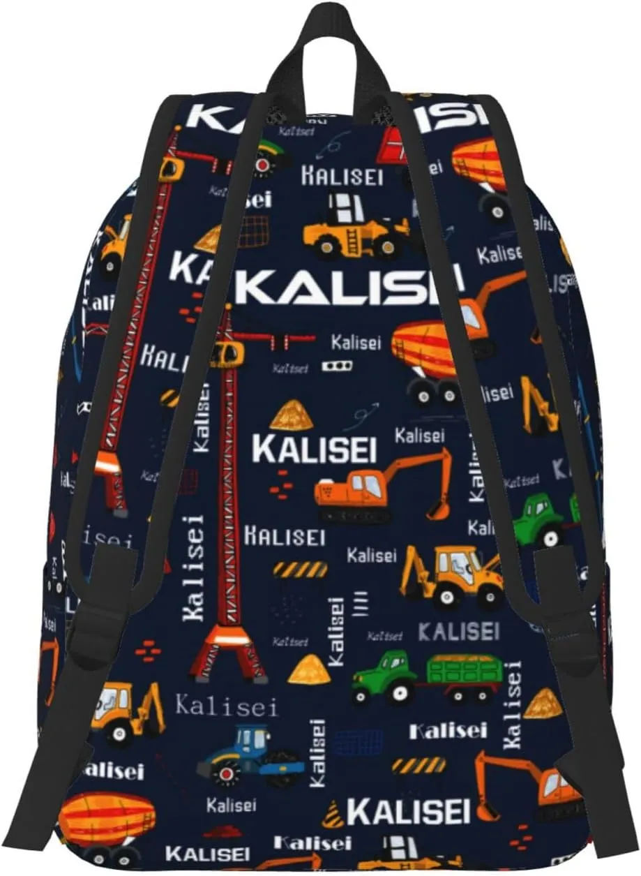Personalized Backpack| Custom Name Backpacks For Her/Him For Work,Weekend Getaway,Traveling,Hiking,Camping |Funny Vehicle Pattern Backpack (A - style 5)