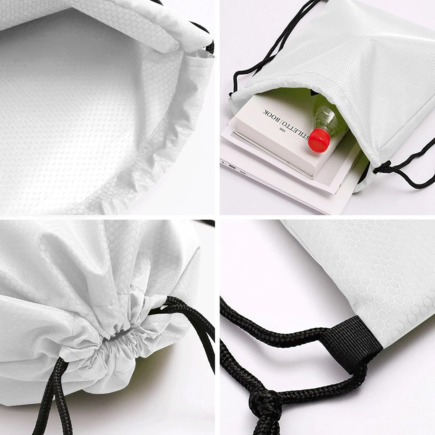 Personalized Name Drawstring Backpack Ballet Dancer Shoes Casual Waterproof Bag for Competition Swimming Gift