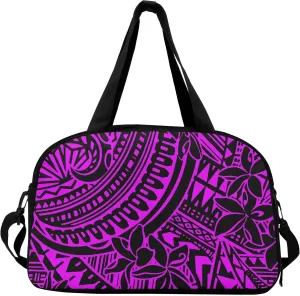 Personalized Portable Handbag Organizer Polynesian Vintage Tribal Print Custom Travel Bag Pattern Travel Camping Bag