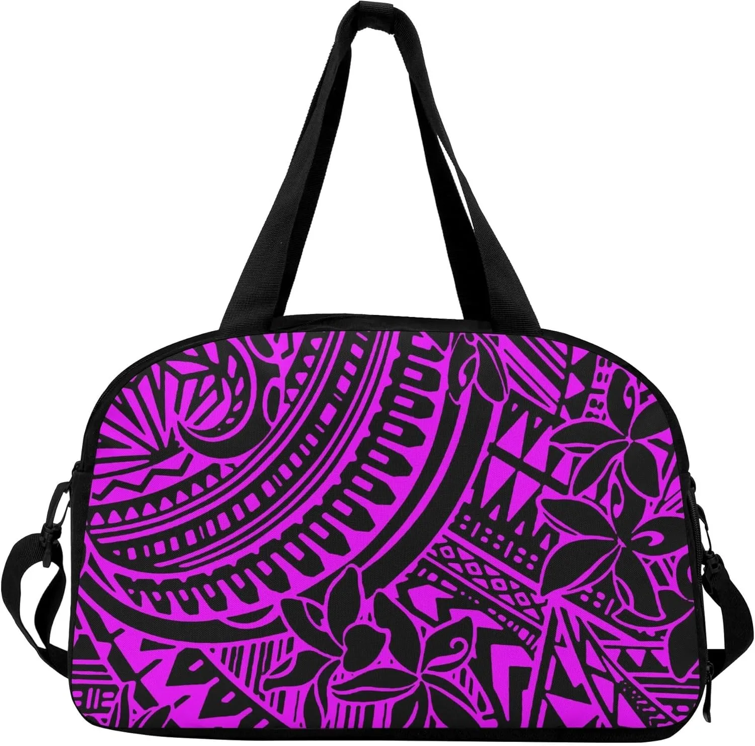 Personalized Portable Handbag Organizer Polynesian Vintage Tribal Print Custom Travel Bag Pattern Travel Camping Bag