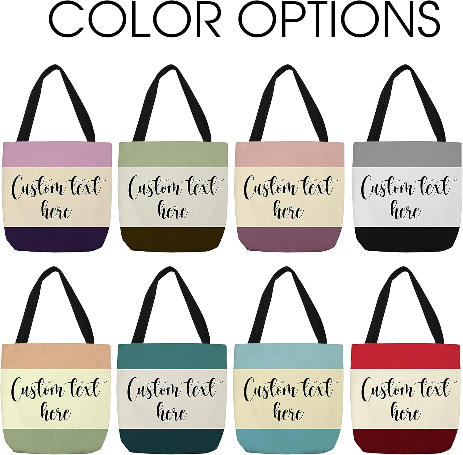 Personalized Tote Bags with Photo and Text - Custom Reusable Grocery Bag for Daily Use Gifts - Customized Handbag - Shopping