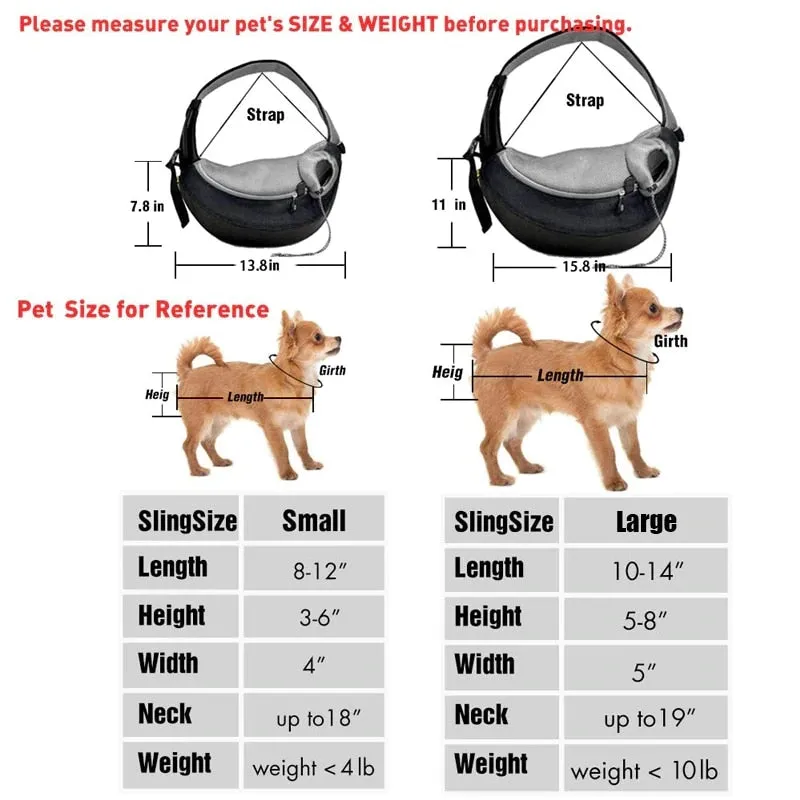 Pet Dogs Carrier Bag Outdoor Travel Walking Dog Shoulder Bag Breathable Mesh Oxford Puppy Sling Handbag Tote Pouch