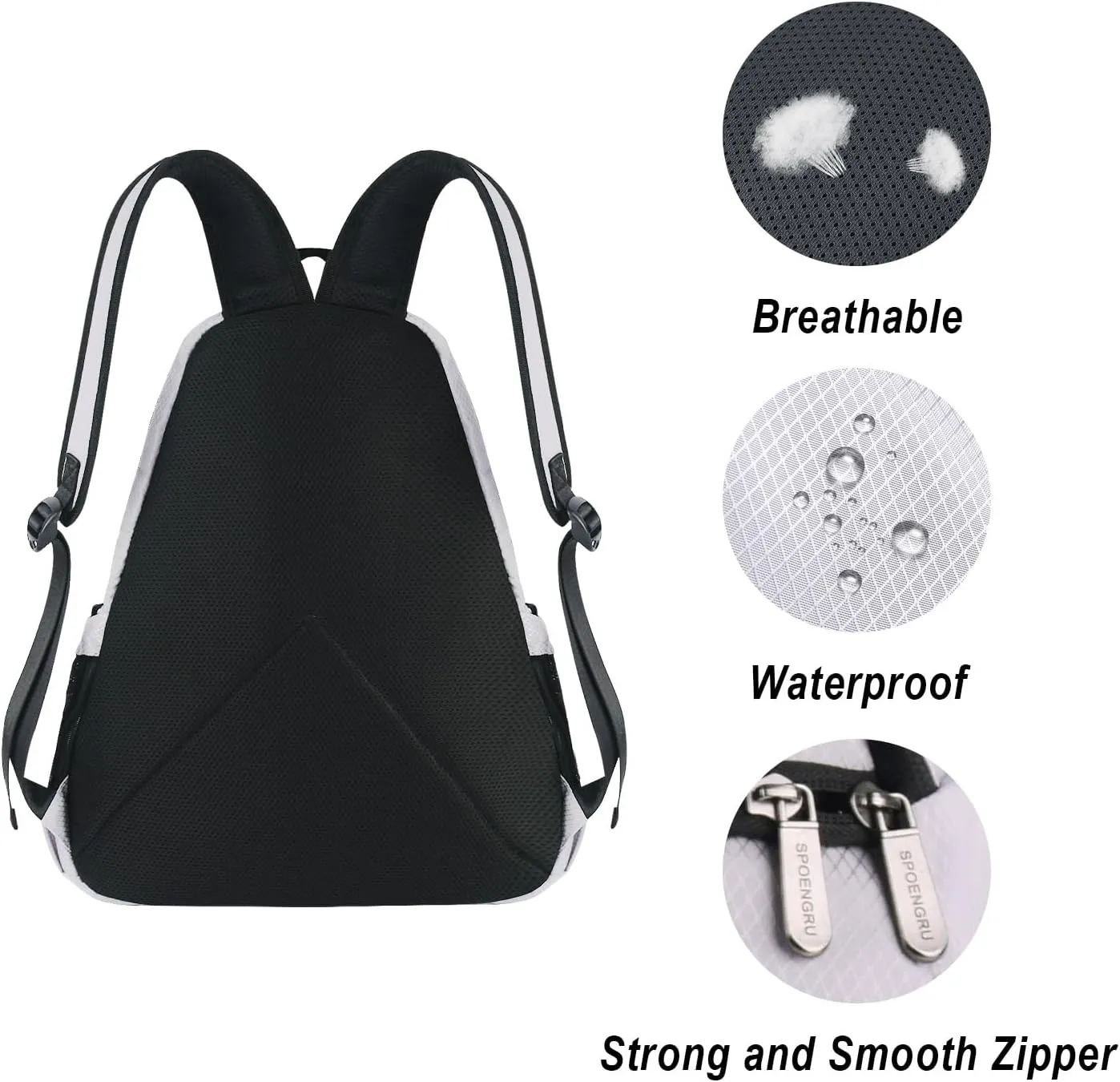 Pickleball Bag Pickleball Paddle Bag, Large Pickleball Bags for Women Men, Multifunctional Adjustable Waterproof Pickleball Backpack