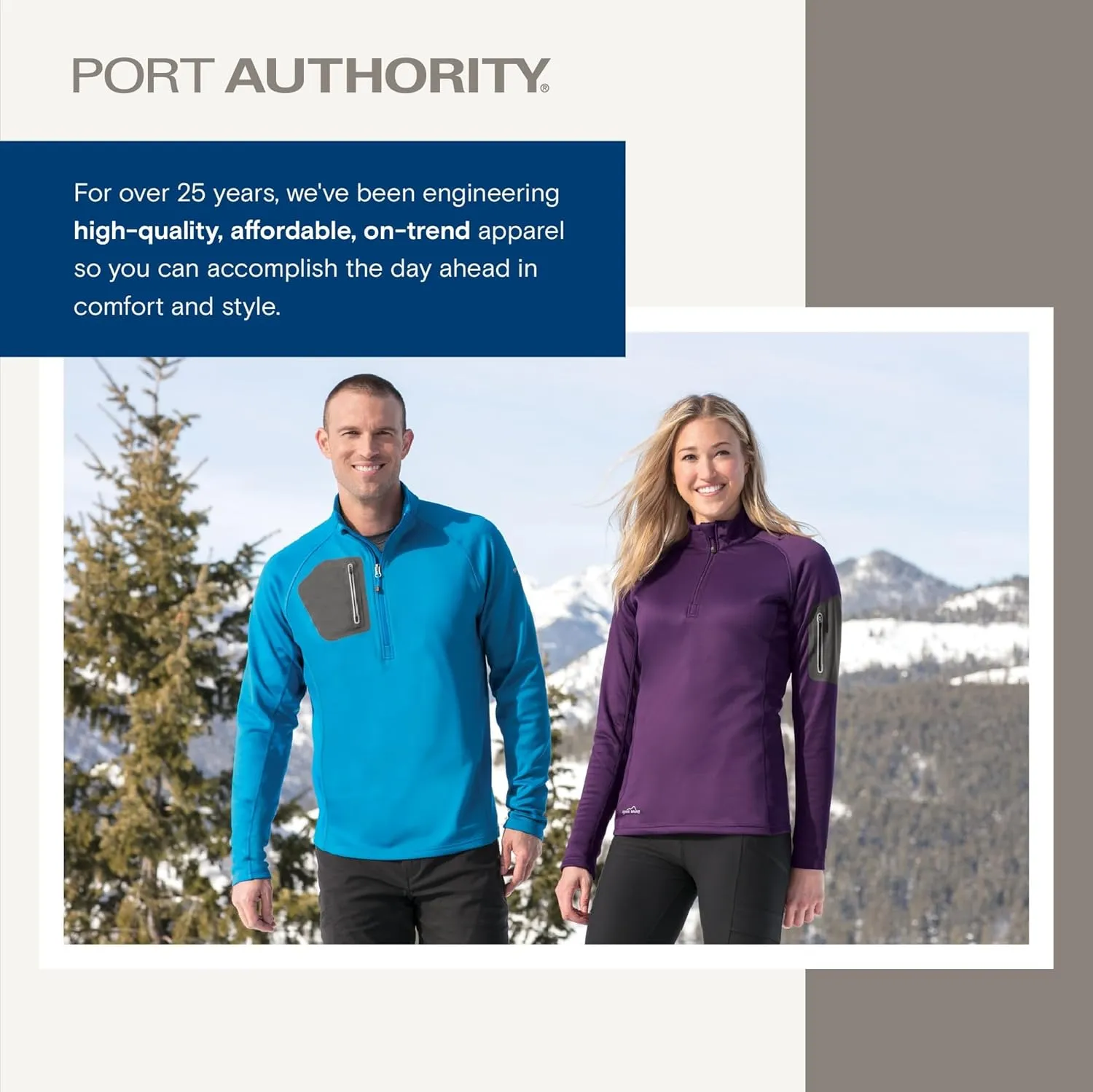 Port Authority Slub Fleece 1/4-Zip Pullover
