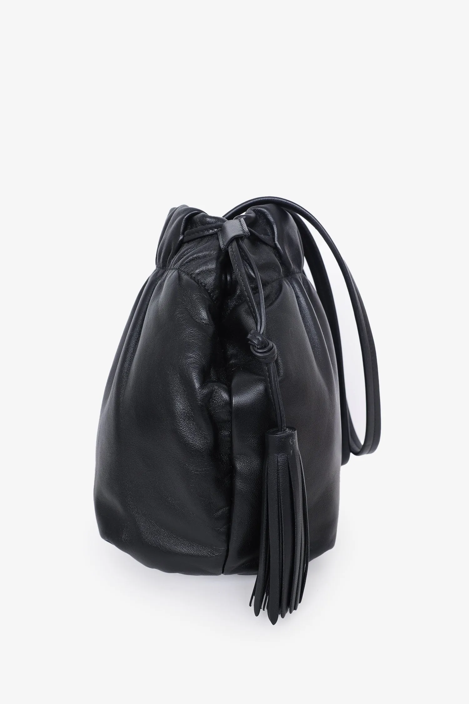 Prada Black Nappa Leather Bucket Bag
