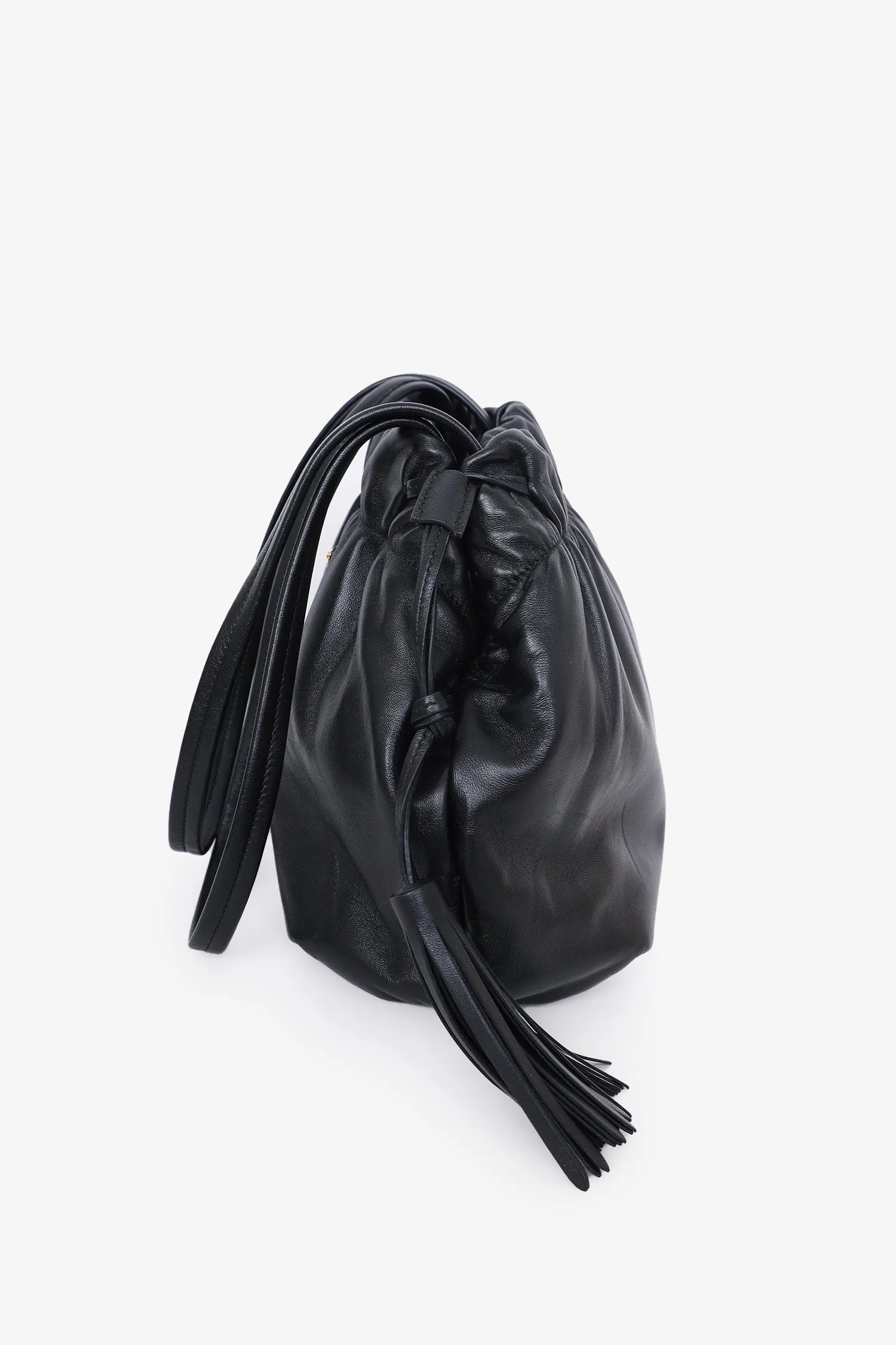 Prada Black Nappa Leather Bucket Bag