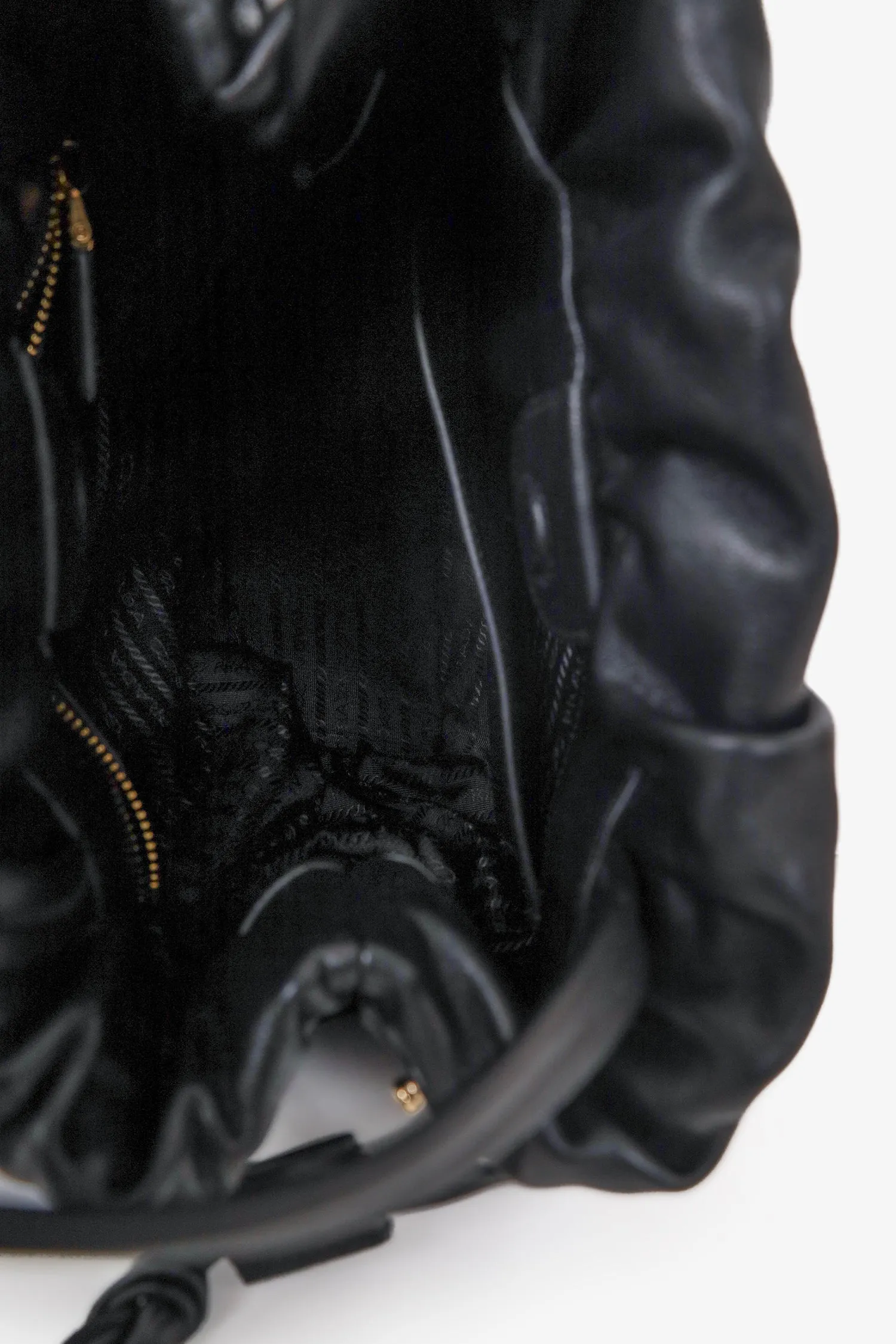 Prada Black Nappa Leather Bucket Bag