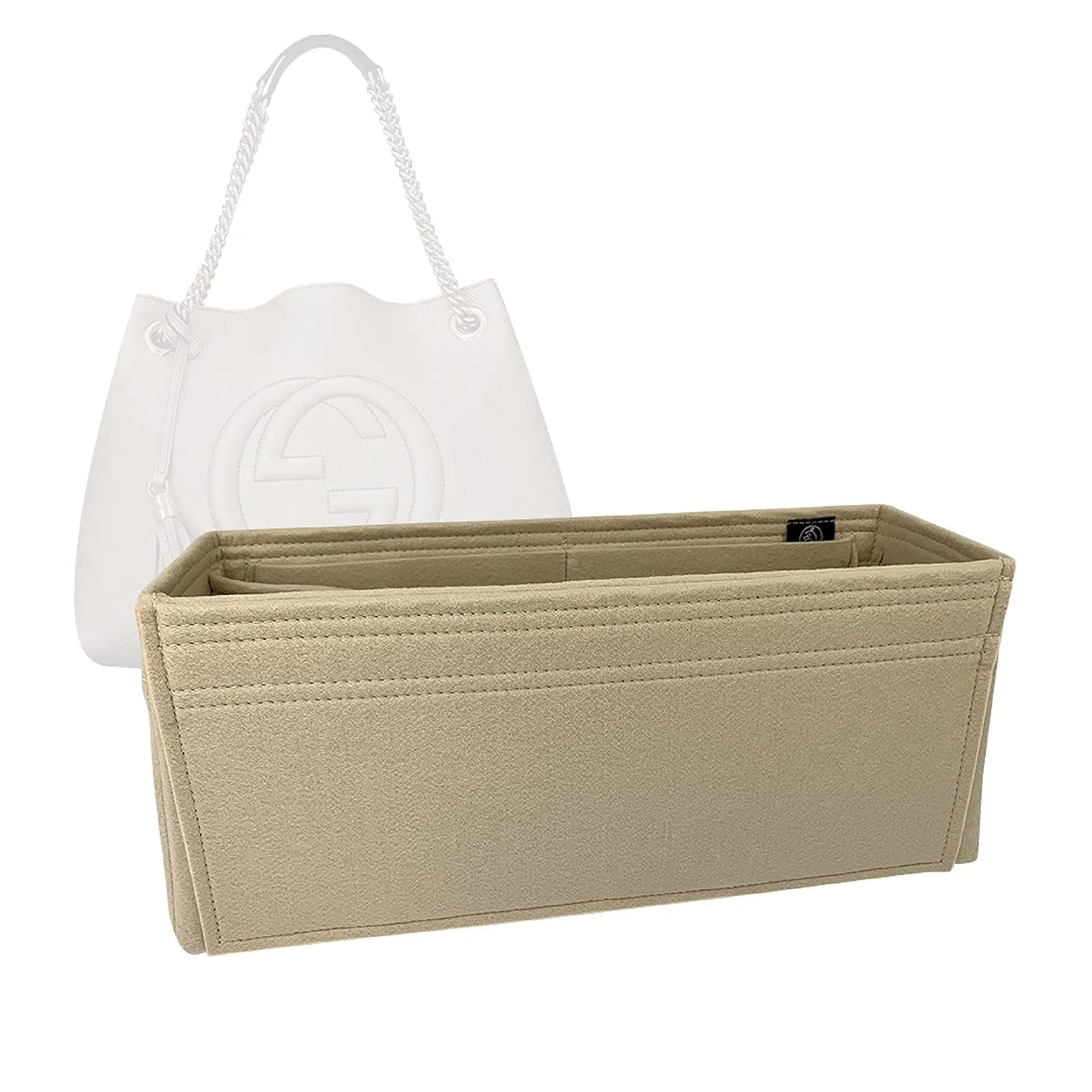 Premium Bag Organizer for Gucci Soho Tassel Chain Shoulder Bag [536196] (Handmade/20 Color Options) [Purse Organiser, Liner, Insert, Shaper]