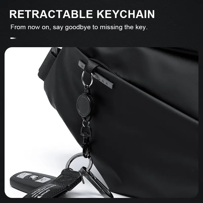 Premium Black Waterproof Cross Body Bag
