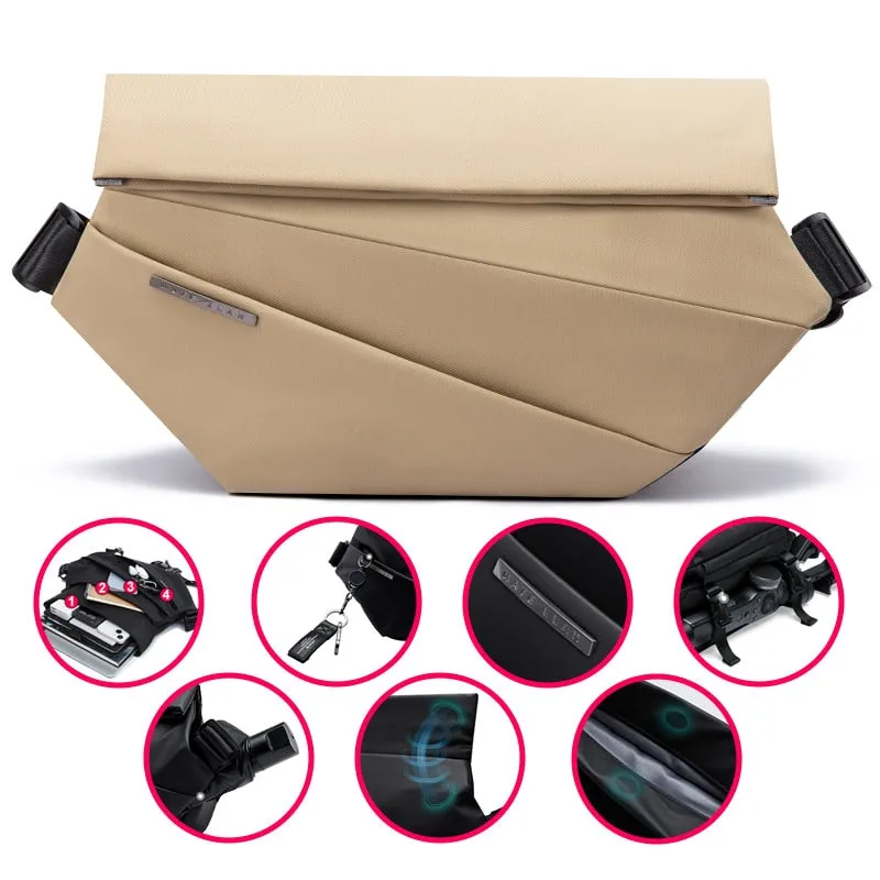 Premium Black Waterproof Cross Body Bag