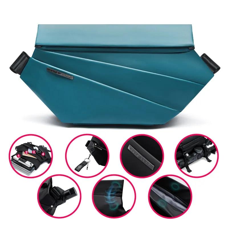 Premium Black Waterproof Cross Body Bag