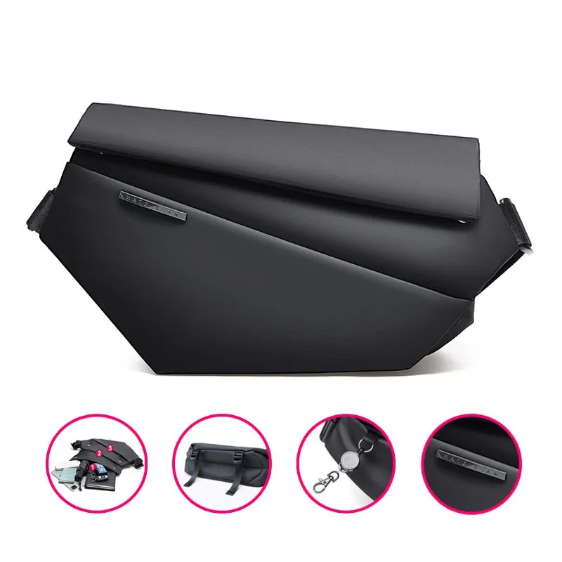 Premium Black Waterproof Cross Body Bag