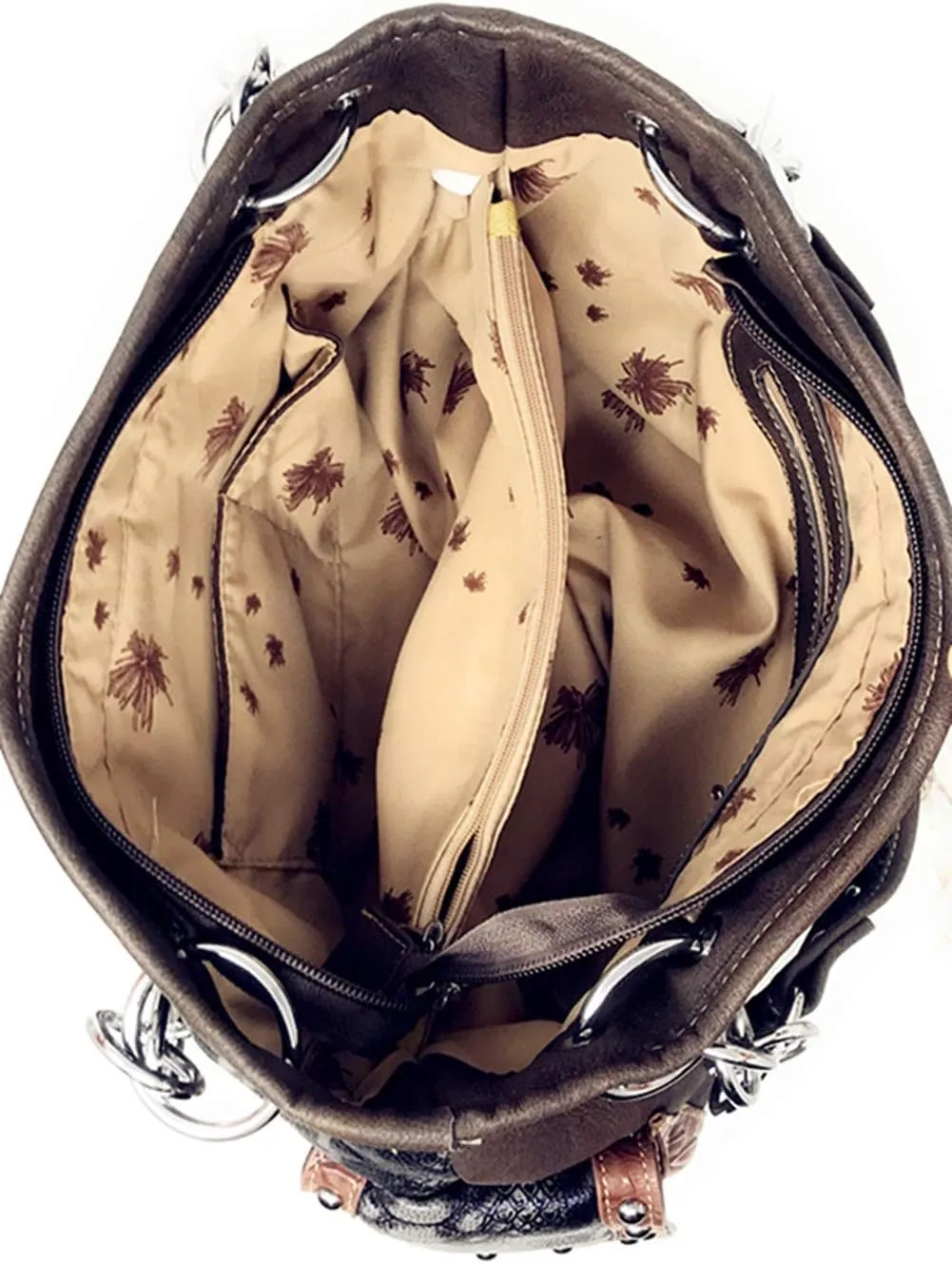 Premium Western Suede Leather Women's shoulder handbag in 2 colors.