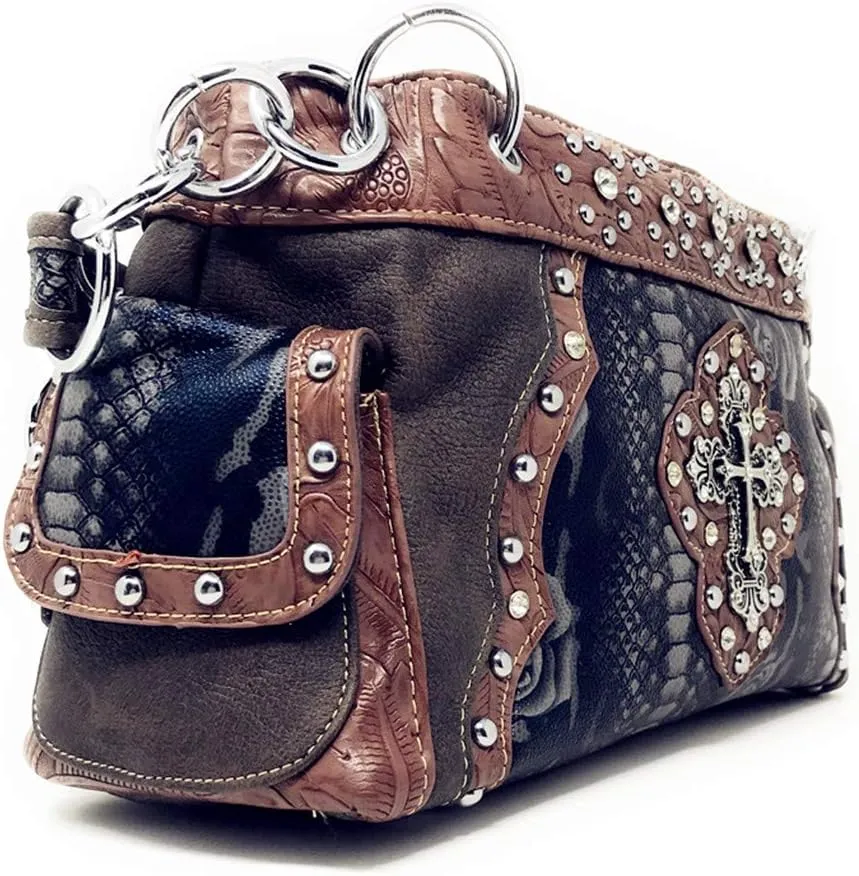 Premium Western Suede Leather Women's shoulder handbag in 2 colors.