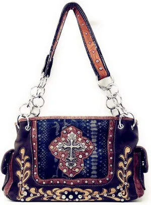 Premium Western Suede Leather Women's shoulder handbag in 2 colors.