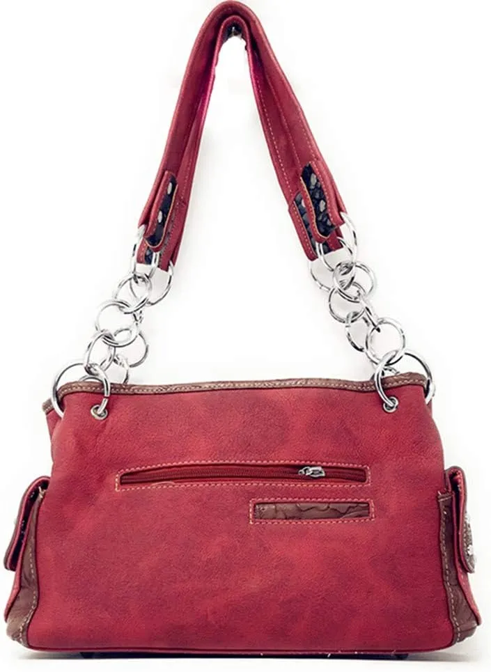 Premium Western Suede Leather Women's shoulder handbag in 2 colors.