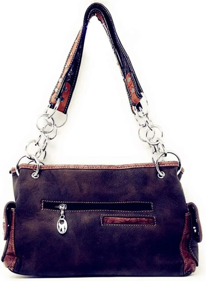 Premium Western Suede Leather Women's shoulder handbag in 2 colors.