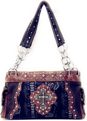 Premium Western Suede Leather Women's shoulder handbag in 2 colors.
