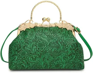 Printed Shell Bag Texted National Style Handbag Shoulder Bag Heavy Industry Hardware Crossbody Bag Women's Bag