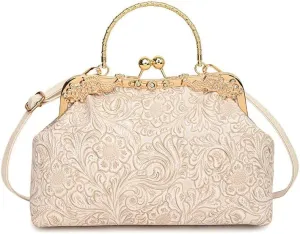 Printed Shell Bag Texted National Style Handbag Shoulder Bag Heavy Industry Hardware Crossbody Bag Women's Bag
