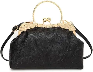 Printed Shell Bag Texted National Style Handbag Shoulder Bag Heavy Industry Hardware Crossbody Bag Women's Bag