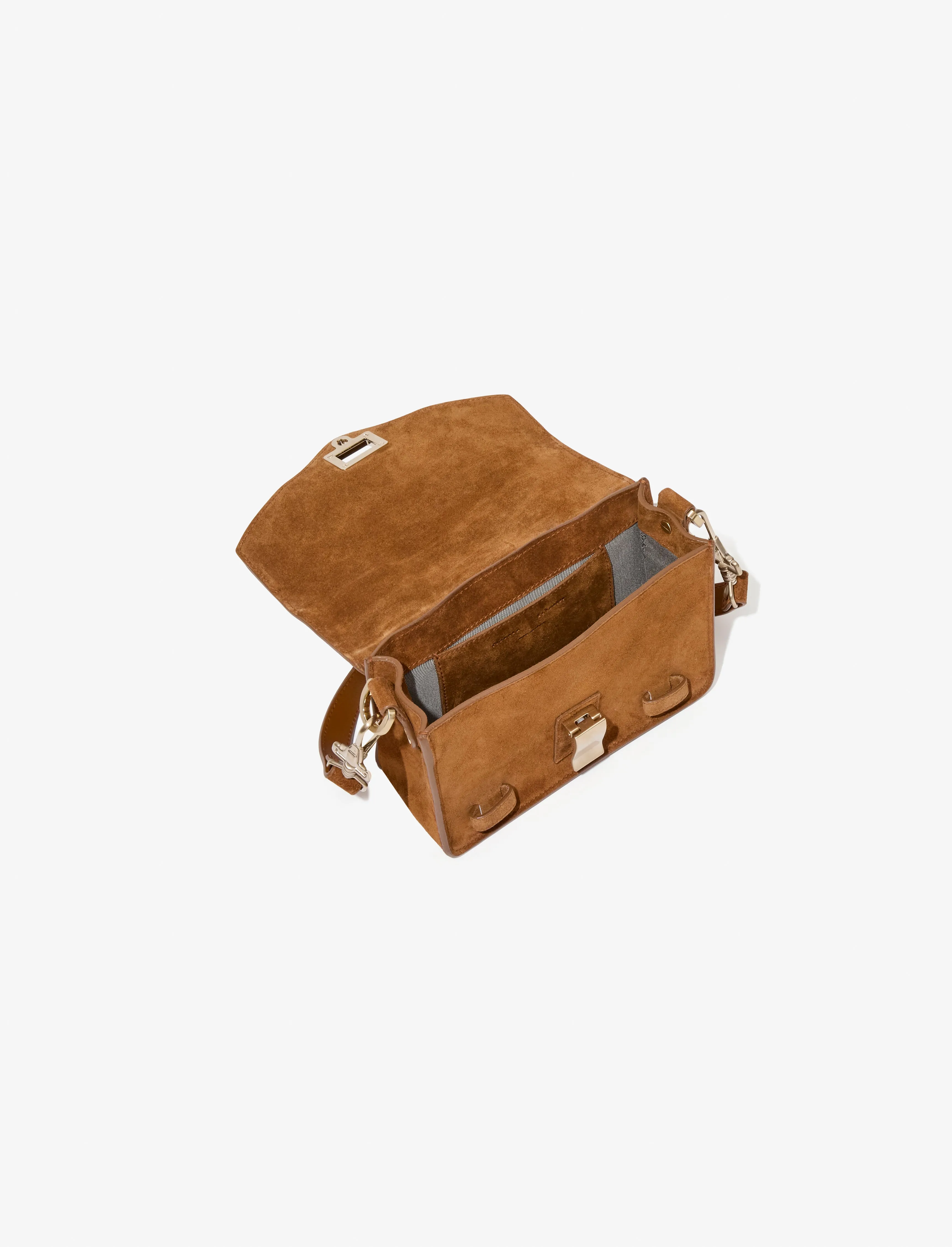 PS1 Mini Crossbody Bag In Soft Suede