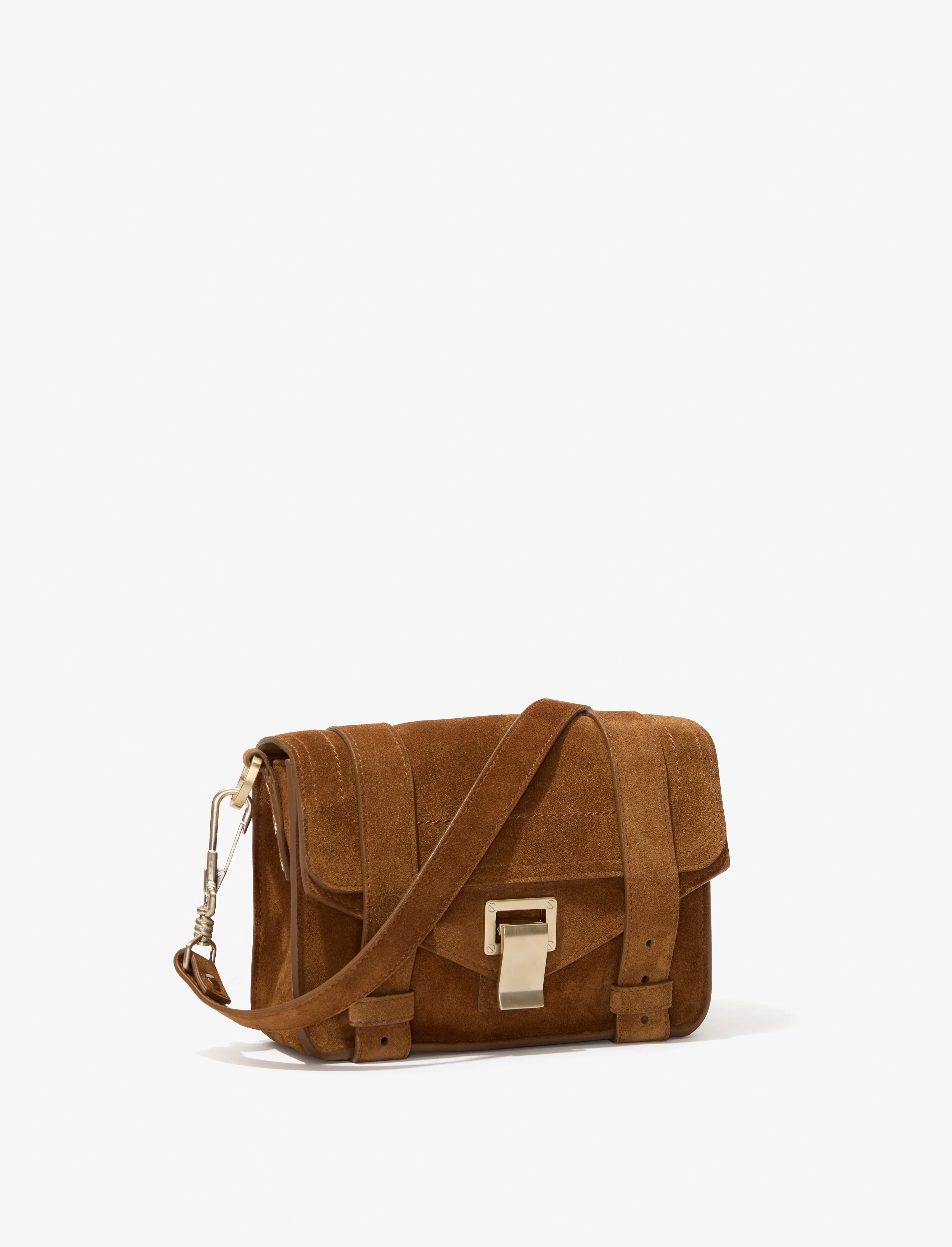 PS1 Mini Crossbody Bag In Soft Suede