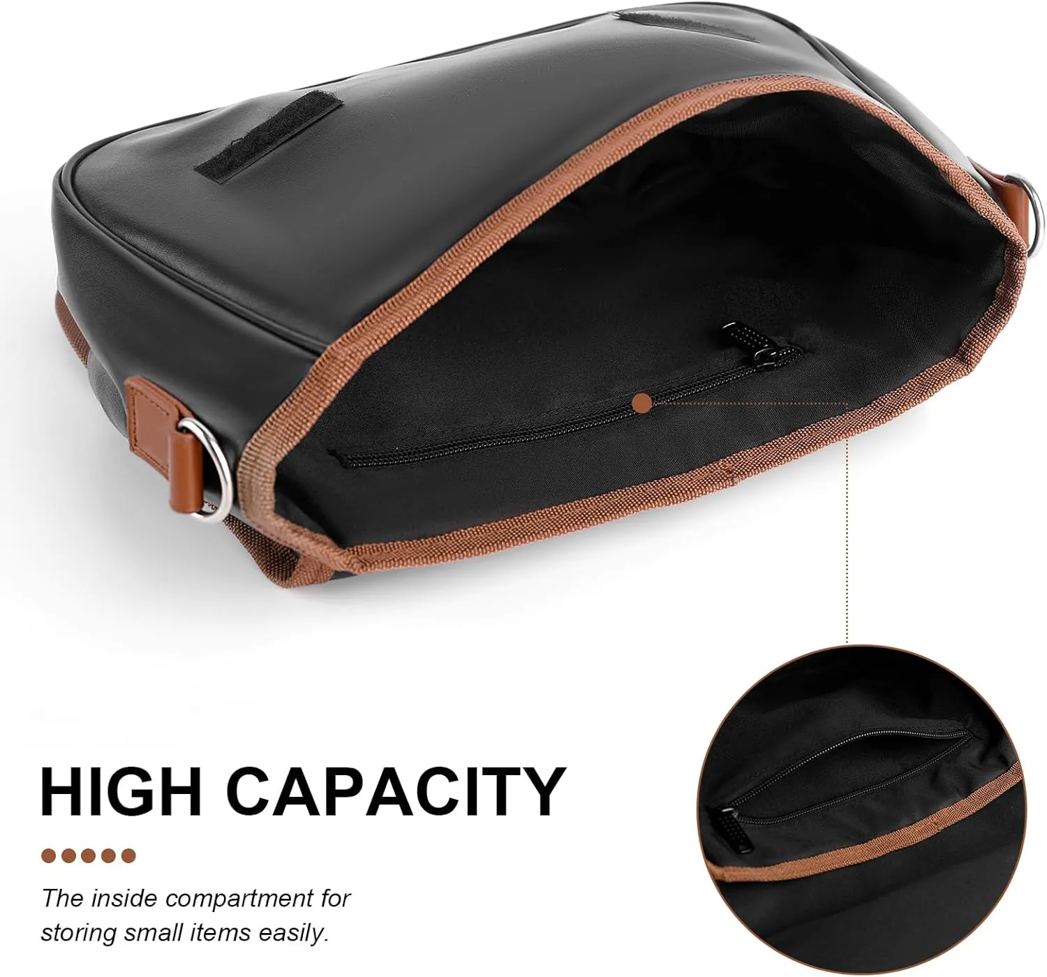 PU Leather Crossbody Bag, Women's Cute Lightweight Shoulder Handbag, Large Capacity Bag for Travel