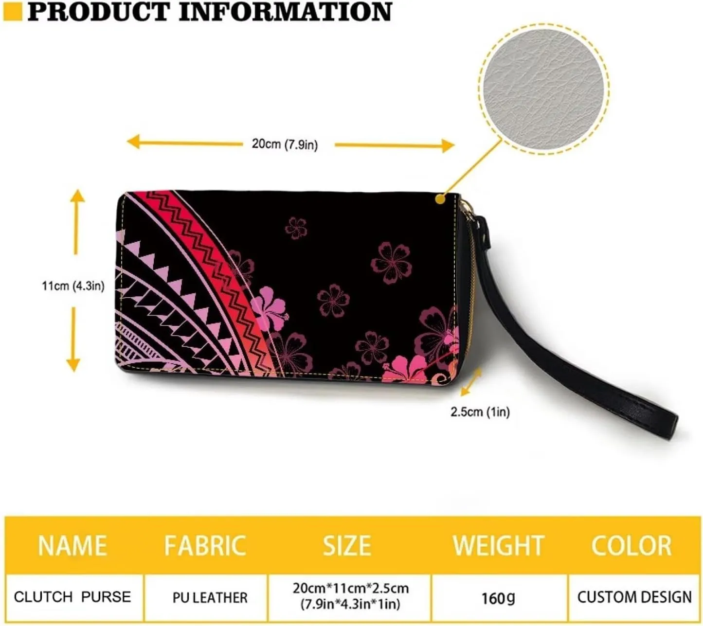 PU Leather Purse Samoan Polynesian Tribal Large Capacity Tote Bag Shoulder Bags Wallet Set 2pcs Shoulder Bags