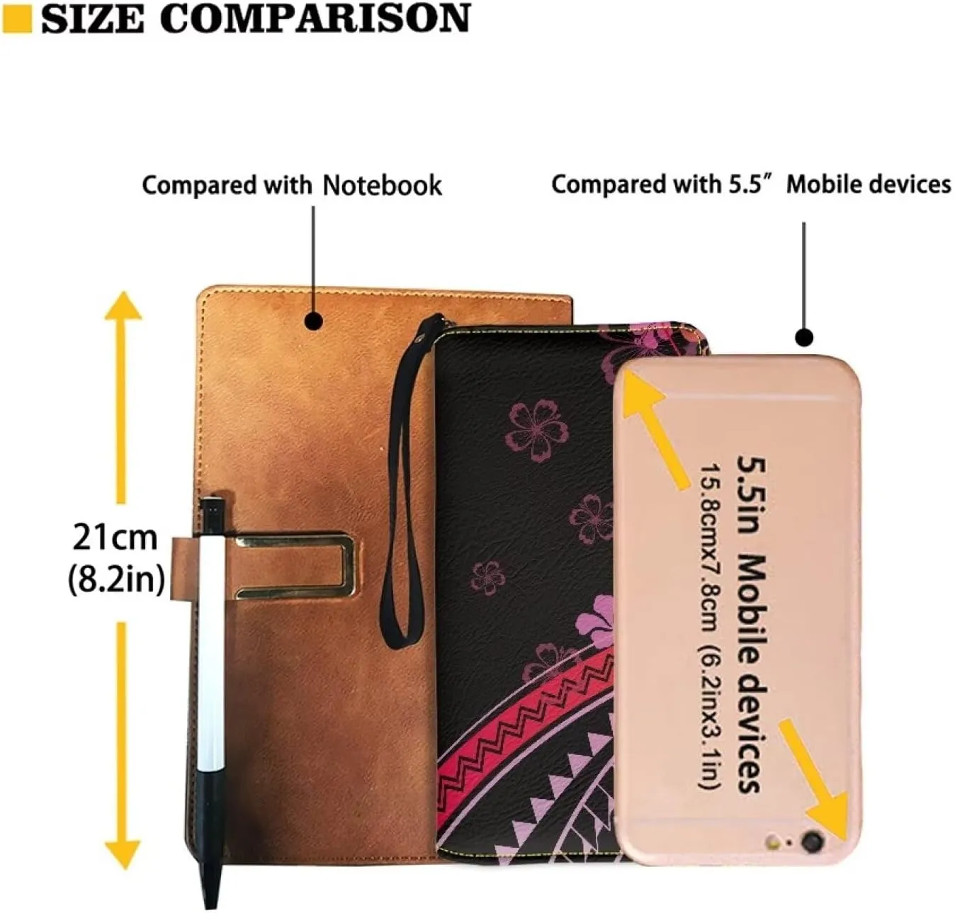 PU Leather Purse Samoan Polynesian Tribal Large Capacity Tote Bag Shoulder Bags Wallet Set 2pcs Shoulder Bags