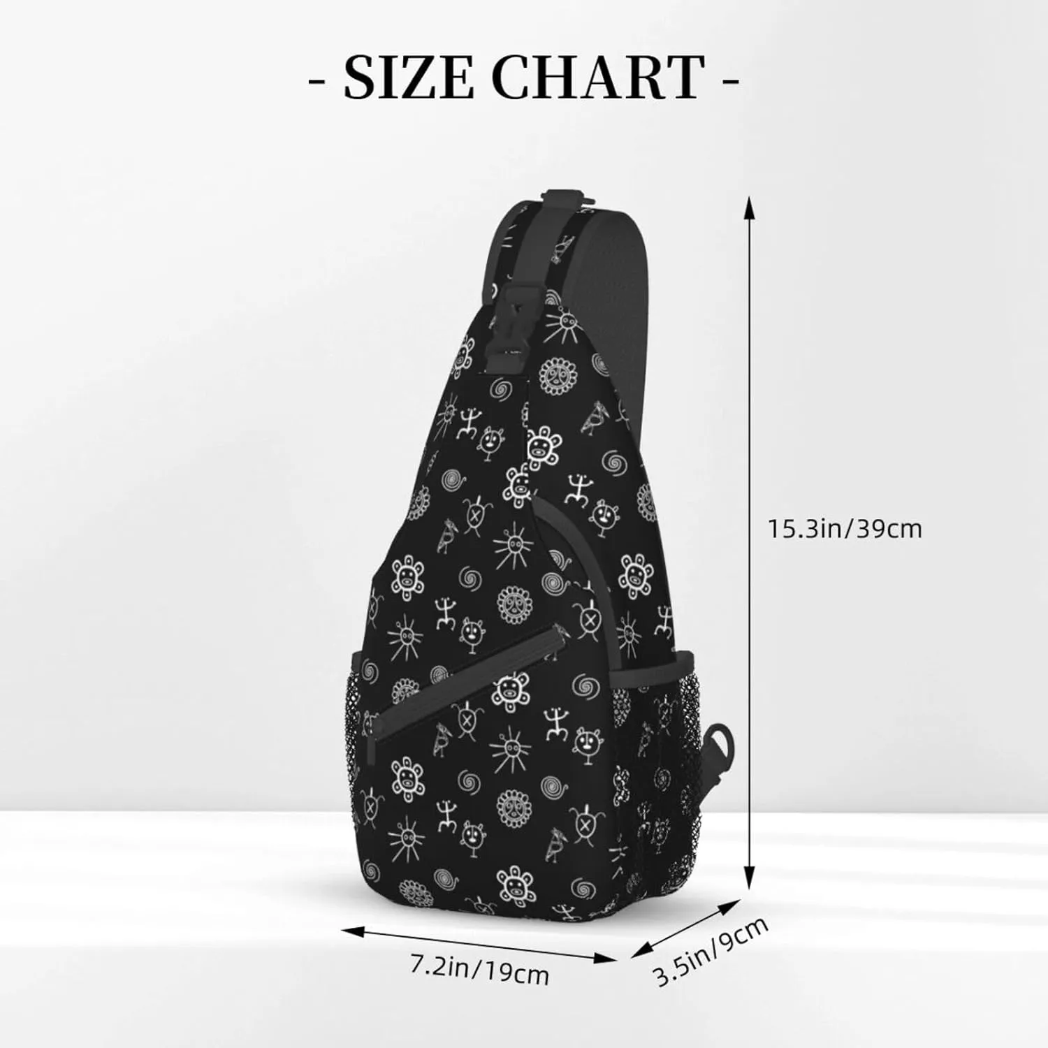 Puerto Rico Flag Sling Bag, Fashion Crossbody Backpack Shoulder Chest Bag for Men Women Hiking Travel