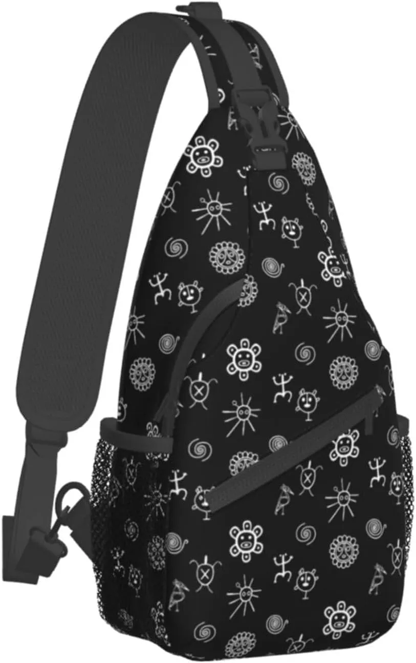 Puerto Rico Flag Sling Bag, Fashion Crossbody Backpack Shoulder Chest Bag for Men Women Hiking Travel