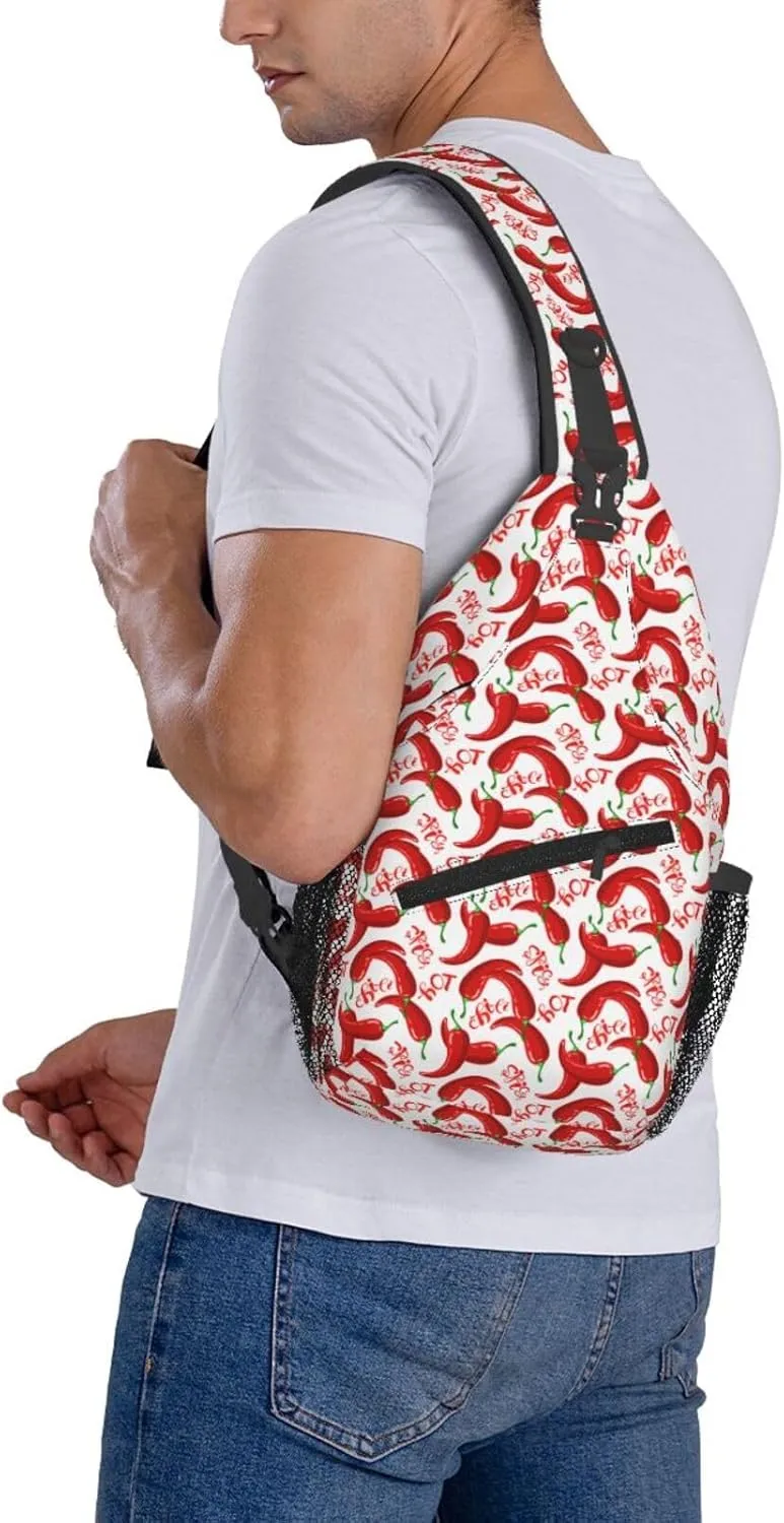 Rainbow Camouflage Sling Bag Adjustable Crossbody Bag Casual Chest Bags Travel Shoulder Backpack For Women Men
