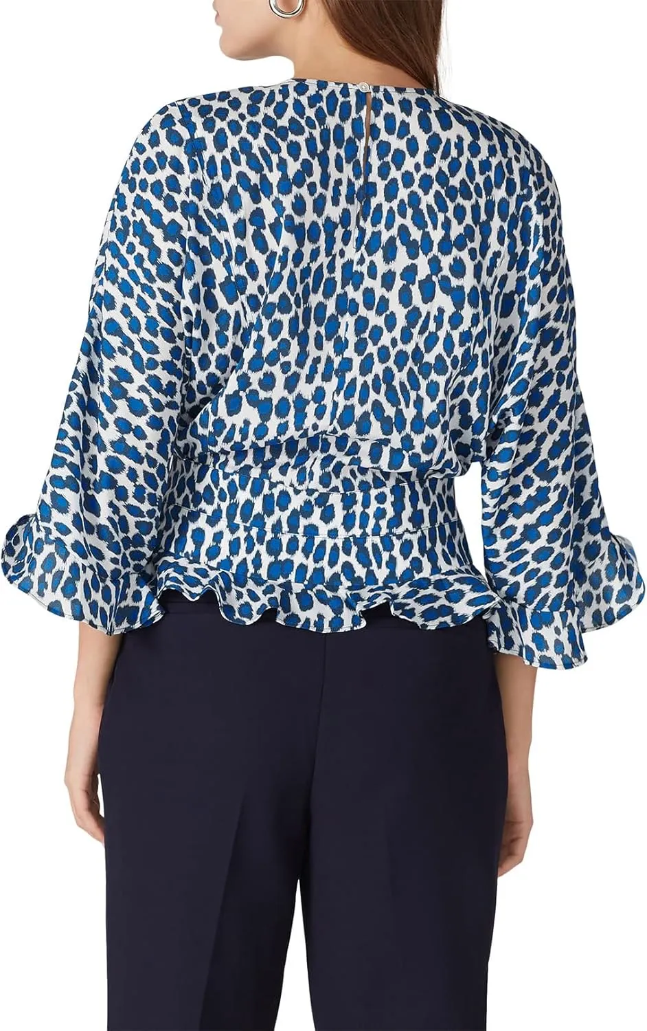 Rent The Runway Pre-Loved Red Tie Waist Long Sleeve Blouse