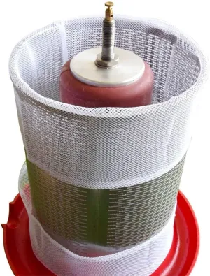 Reusable Mesh Bags, 2 Pack Washable Filter Bag for Fruit Wine Juice - intended for 5.3 Gallon Apple Wine Press