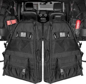 Roll Bar Bags JL Storage Cargo Cage Fits 1997-2023 Wrangler JK TJ LJ & Unlimited JL Camouflage 4-Door with Multi-Pockets & Organizers and Storage Bags Fits Wrangler JL JK