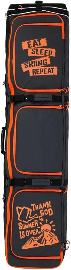 Roller Snowboard Bag with Wheels Double Rolling Ski Bag Snow Ski Bags for Air Travel Waterproof Roller Snowboard Bag Foldable Wheeled Ski Bag