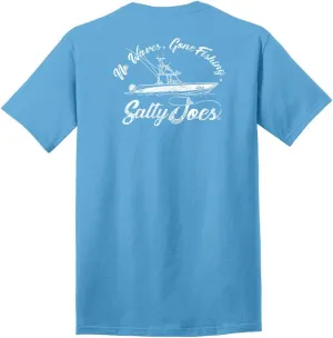 SALTY JOES Men's Fishing & Boating Graphic Logo Cotton T-Shirts in Regular, Big and Tall