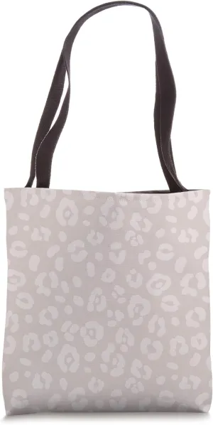 Sand Pink - Chic Elegant Leopard Animal Print Pattern Tote Bag
