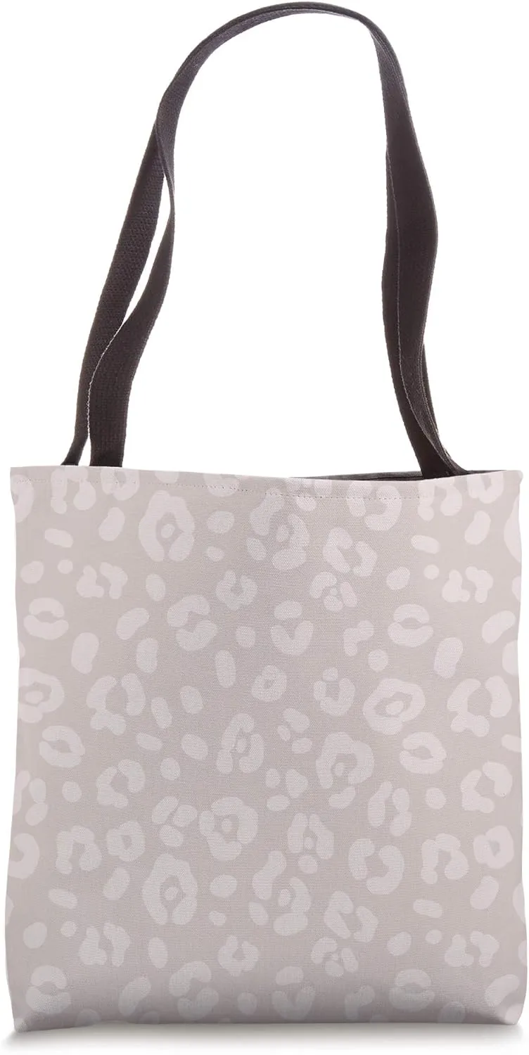 Sand Pink - Chic Elegant Leopard Animal Print Pattern Tote Bag