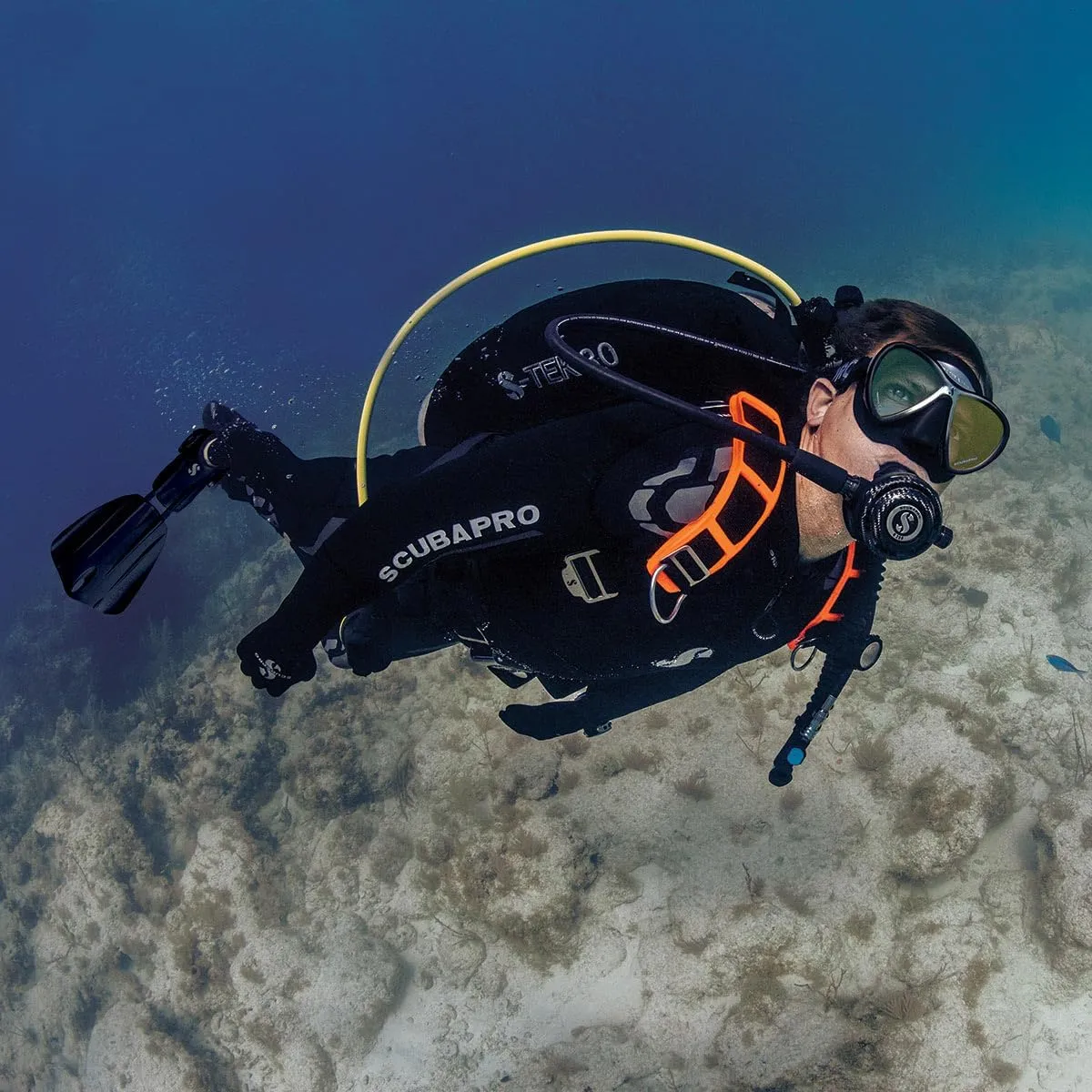 SCUBAPRO S-Tek Pro System for Technical Scuba Diving, Harness with Back Plate in Stainless Steel
