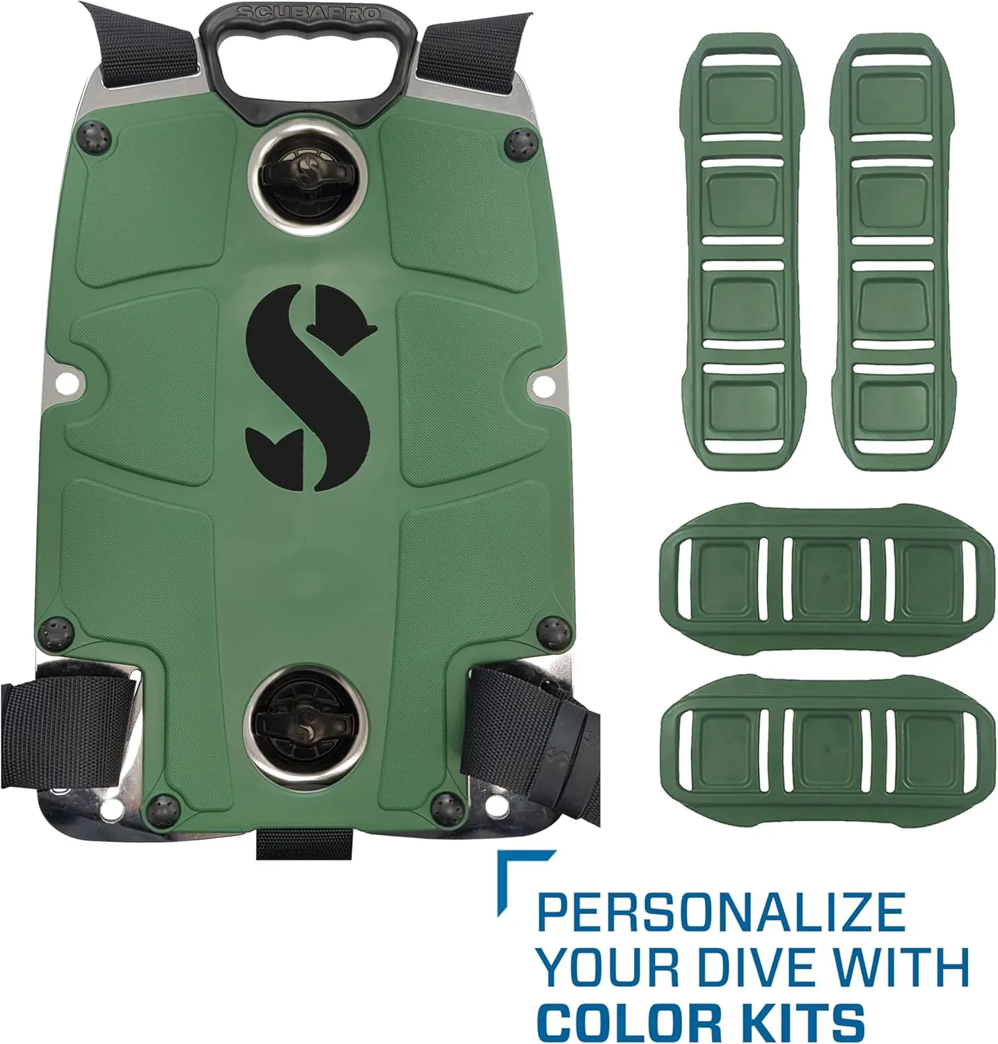 SCUBAPRO S-Tek Pro System for Technical Scuba Diving, Harness with Back Plate in Stainless Steel