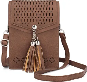 seOSTO Womens Small Crossbody Bag For Woman, Tassel Wallet Purse，Gifts For Teenage Girls