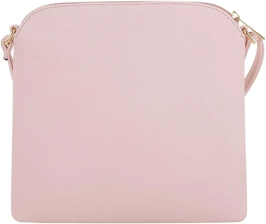 SG SUGU Lightweight Medium Crossbody Bag Shoulder Bag with Tassel and Zipper Pocket